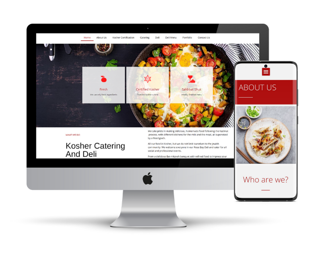 Catering Website Design and develoment portfolio and Development Portfolio