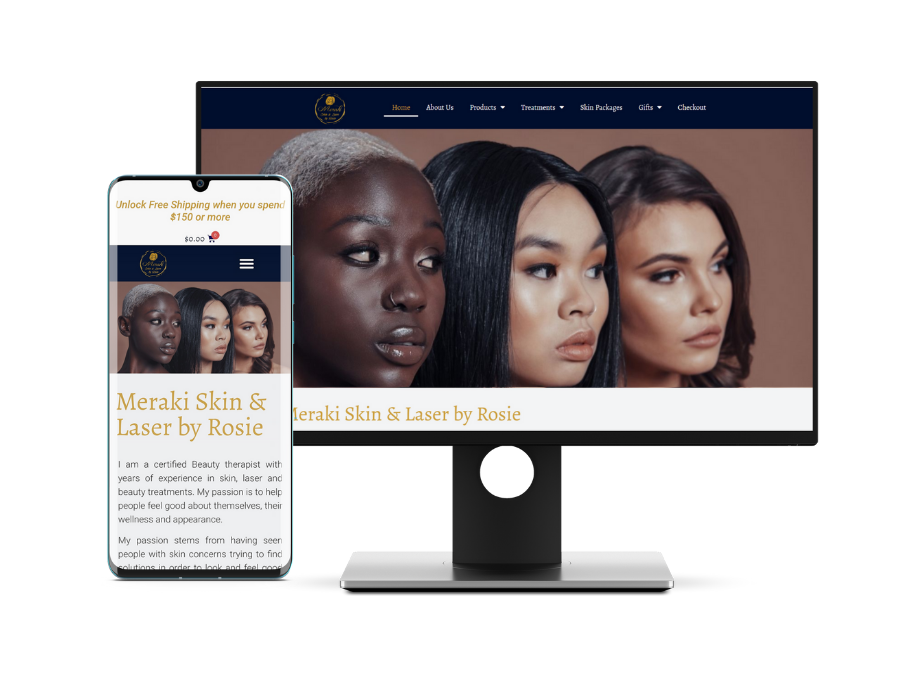 Website Design for Skincare Brands